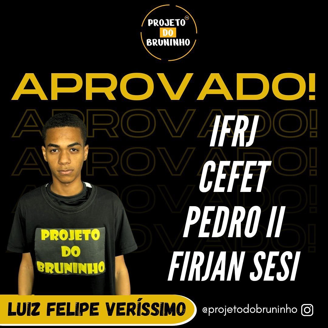 Registro de alunos e momentos do Projeto do Bruninho