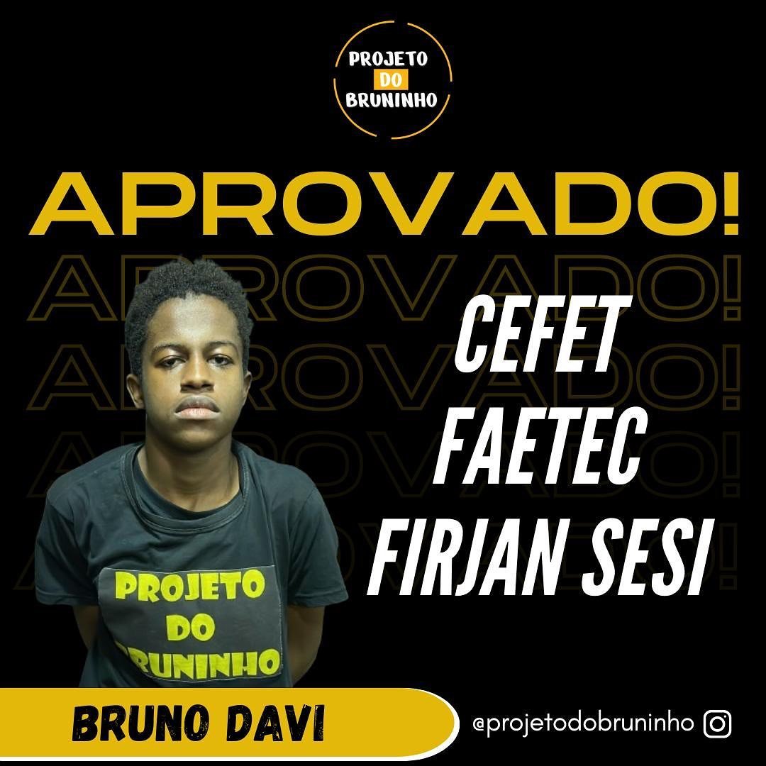 Registro de alunos e momentos do Projeto do Bruninho