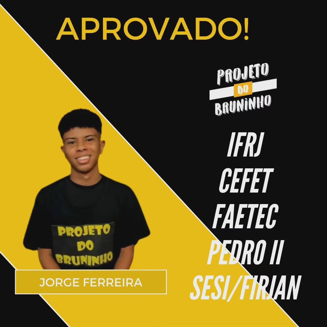 Registro de alunos e momentos do Projeto do Bruninho